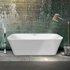 Акриловая ванна Vincea VBT-401-1700, 170х80х58 цвет белый, слив-перелив в комплекте, хром_