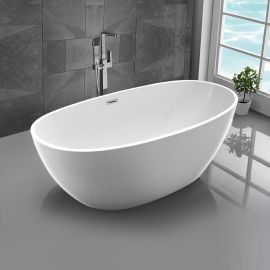 Акриловая ванна Vincea VBT-404-1700, 170х85х58, цвет белый, слив-перелив в комплекте, хром_