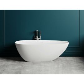 Ванна из камня Salini PAOLA BASSA 172 отдельностоящая белая матовая 101612SM_