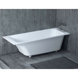 Ванна из камня Salini ORLANDO KIT встраиваемая белая матовая 102115M_