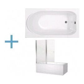 Акриловая ванна Aquanet West 120x70 (+ шторка) с каркасом West 120_