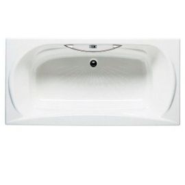 Чугунная ванна Roca Akira 23257000R 170х85 см с ручкой 526804010 и ножками 150412330_