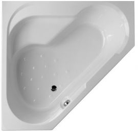 Акриловая ванна Jacob Delafon Bain-Douche 145х145 L с каркасом SF221RU-NF и слив-переливом E6D159-CP P хром_
