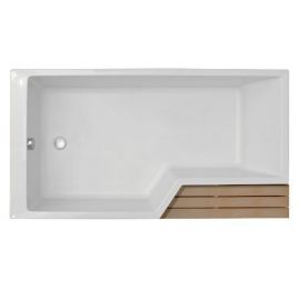 Акриловая ванна Jacob Delafon Bain-Douche Neo 150 L со слив-переливом E6D159-CP P хром_