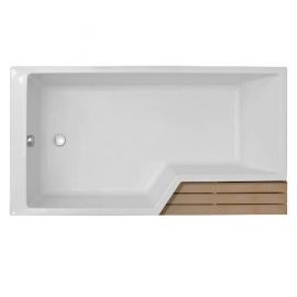 Акриловая ванна Jacob Delafon Bain-Douche Neo 160 L со слив-переливом E6D159-CP P хром_