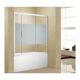 Шторка для ванны Aquanet Practic AE10-B-165H150U-CP 165, прозрачное стекло/шелкография_