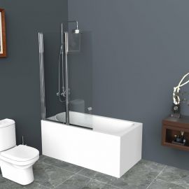 Душевая шторка на ванну BelBagno UNO-V-2-120/150-C-Cr_