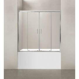 Душевая шторка на ванну BelBagno UNO-VF-2-150/145-C-Cr_