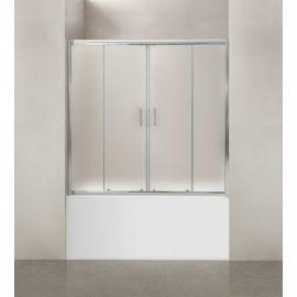 Душевая шторка на ванну BelBagno UNO-VF-2-150/145-P-Cr_