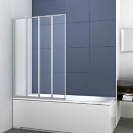 Душевая шторка на ванну Vincea VSB-31100CL, 100х140, профиль хром, стекло прозрачное_