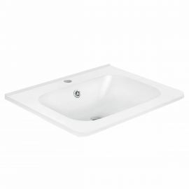 Раковина мебельная Vincea VCB-2VP600W из искуственного камня, цвет белый_