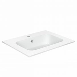 Раковина мебельная Vincea VCB-2N600W из искуственного камня, цвет белый_