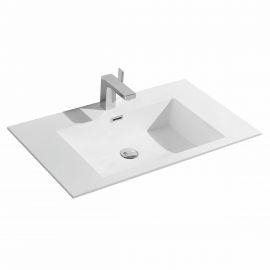 Раковина мебельная Vincea VCB-13800W из искусственного камня, цвет белый_