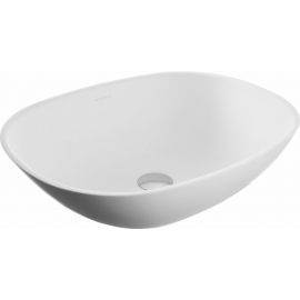 Раковина MonteBianco Loreto Cinque 400 прямоугольная, округлая, цвет белый матовый_