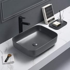 Накладная раковина Comforty T-Y9378MDH графит матовая_