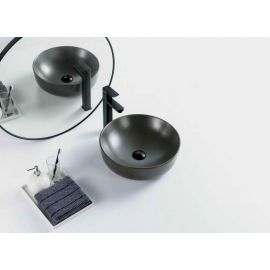 Раковина накладная BelBagno серая матовая BB1315-H311_