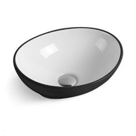 Раковина Comforty 7138BW черно/белая_