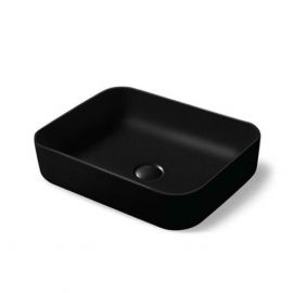 Раковина накладная керамическая Vincea VBS-105MB, цвет матовый черный_