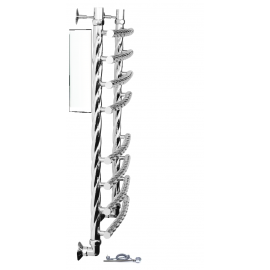 Полотенцесушитель Двин R BRAID electro 100/60 1"-3/4"-1/2" Электрический  ТЭН справа К эл, Белый (4627170784231)_