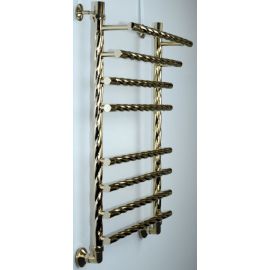 Полотенцесушитель Двин F braid 80/50 1"-3/4"-1/2" Универсальный К3, Золотой хром (4627159982603)_
