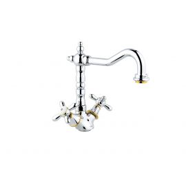 Смеситель для кухни Timo Ritz 0143FK chrome-gold_