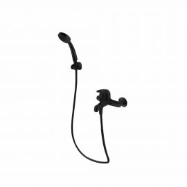 Смеситель для ванны с коротким изливом с аксессуарами Bravat Fit F6135188BM-B-RUS_