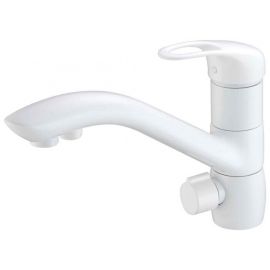 Смеситель для кухонной мойки ZORG Sanitary ZR 404 KF WHITE_