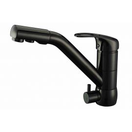 Смеситель для кухонной мойки ZORG Sanitary ZR 400 KF-12 BLACK_