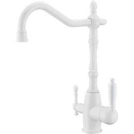 Смеситель для кухонной мойки ZORG Sanitary ZR 312 YF-33-WHITE_