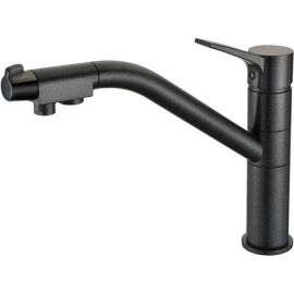 Смеситель для кухонной мойки ZORG Sanitary ZR 401 KF ЧЕРНЫЙМЕТАЛЛИК_