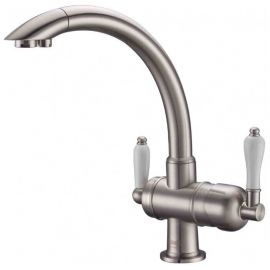 Смеситель для кухонной мойки ZORG Sanitary ZR 327 YF NICKEL_