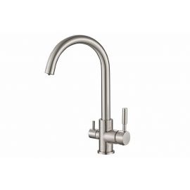 Смеситель для кухни ZORG Steel HammerSH 713 SATIN_