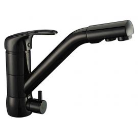 Смеситель для кухонной мойки ZORG Sanitary ZR 400 KF-12 ЧЕРНЫЙМЕТАЛ_