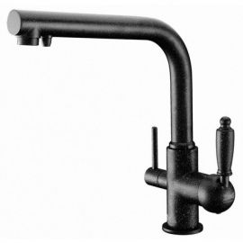 Смеситель для кухонной мойки ZORG Sanitary ZR 313 YF-33 ЧЕРНЫЙМЕТА_