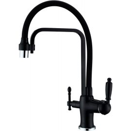 Смеситель для кухонной мойки ZORG Sanitary ZR 342-6 YF BLACK CLEAN WATER_