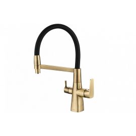 Смеситель для кухни ZORG Steel HammerSH 818-6 BRONZE_