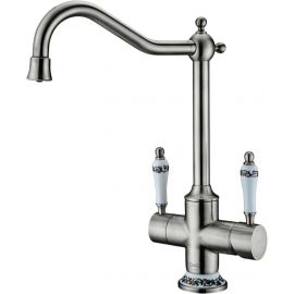 Смеситель для кухонной мойки ZORG Sanitary ZR 344 YF STEEL_