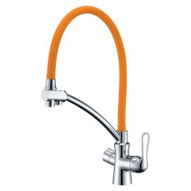 Смеситель для кухонной мойки Lemark Comfort LM3070C-Orange_
