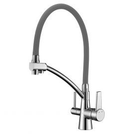Смеситель для кухонной мойки Lemark Comfort LM3071C-Gray_