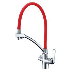 Смеситель для кухонной мойки Lemark Comfort LM3070C-Red_