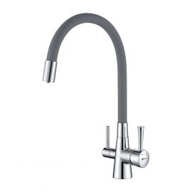 Смеситель Lemark Comfort LM3075C-Gray для кухни  с подключением к фильтру с питьевой водой_