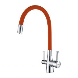 Смеситель Lemark Comfort LM3075C-Orange для кухни  с подключением к фильтру с питьевой водой_