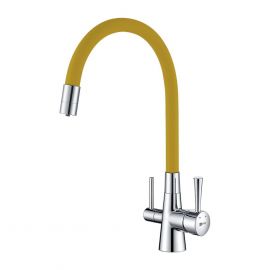 Смеситель Lemark Comfort LM3075C-Yellow для кухни  с подключением к фильтру с питьевой водой_