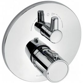 Смеситель для ванны с душем Kludi Zenta 388300545 с термостатом, хром_