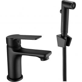 Смеситель с гигиеническим душем  ESKO SINGAPORE  black SB 27H_