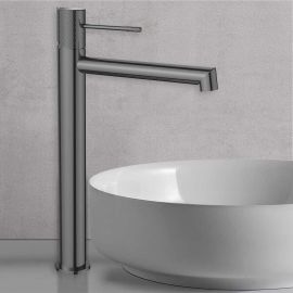 Смеситель для раковины Vincea Desire VBF-1D2GM, вороненая сталь_