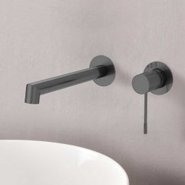 Смеситель для раковины Vincea Desire VBFW-1D1GM, вороненая сталь_