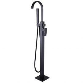 Смеситель ABBER Wasserfall AF8615B напольный, черный матовый_
