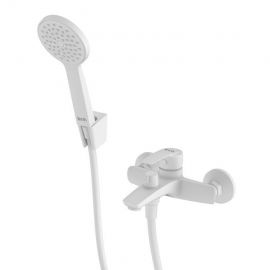 Смеситель Iddis Ray RAYWT02i02 для ванны с душем, белый_