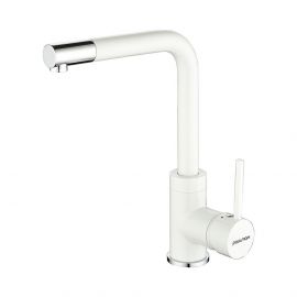 Смеситель для кухни Paulmark HONNER, Ho212018-431TW, Белый матовый_